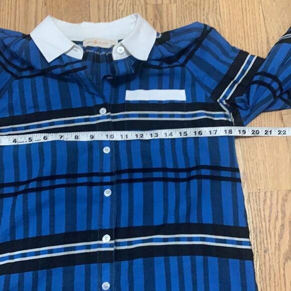 TORY BURCH PLAID BUTTON DOWN SHIRT SIZE‎ 4 - Picture 7 of 8